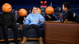 Timothée Chalamet, the Duffer Brothers, Bleachers